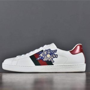 Gucci Ace Embroidered Three Little Pigs