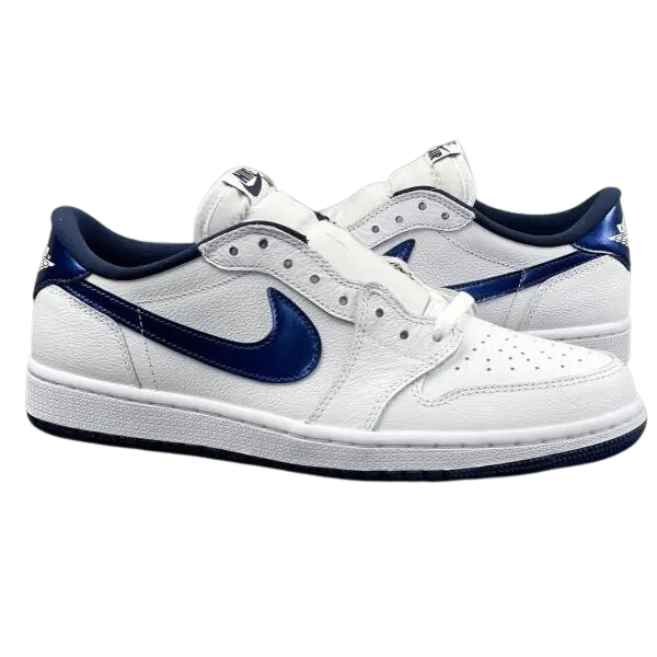 Air Jordan 1 Low White and blue color scheme